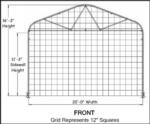 20'Wx60'Lx16'H enclosed storage building